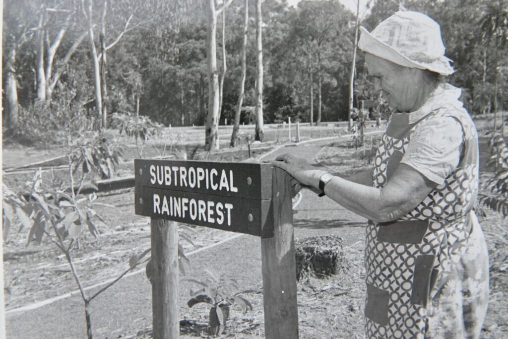 Historical photo in the gardens